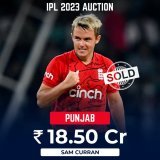 RECORD ALERT   Sam Curran becomes the most expensive buy at any #IPLAuction ever.  He will play for Punjab.  #IPL2023Auction