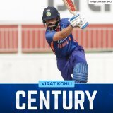 Another  for Virat Kohli, it's his second of the series!   #INDvSL #ViratKohli
