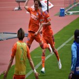 三戸ﾁｬﾝ ゴール後 喜び爆発からの 足吊っちゃった  可愛すぎるんじゃが #albirex #アルビレックス新潟