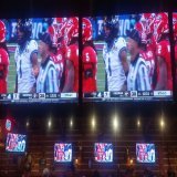 Can you believe it? All of these TVs and TCU is losing on EVERY, damn one of them.   What are the odds?  #TCUvsUGA #CFBChampionship