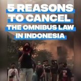 Indonesia&rsquo;s #OmnibusLaw on Job Creation puts the interests of big businesses ahead of workers, communities, and the environment.  Call on the Indonesian government to repeal this law immediately:  #JegalSampaiBatal #BatalkanOmnibusLaw