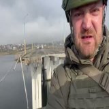 #Херсон, Антоновский мост, съебывавшиеся оккупанты его подорвали и теперь роспропагандон #Коц издевается над местными  #роспроп