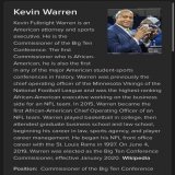 Well, Kevin Warren has an impressive resume #DaBears