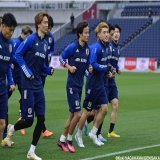 #久保建英   森保Jコロンビア戦前日練習&hellip;久保建英・堂安律が笑顔で先頭ランニング(10枚)  #ゲキサカ #daihyo #日本代表 #サッカー日本代表