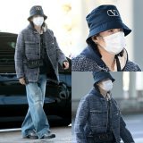 SUGA again is wearing valentino, the same when he went to Japan   HAVE A SAFE FLIGHT YOONGI  #SUGA #AgustD #슈가