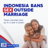 Indonesia has passed laws that ban extramarital sex, with those convicted facing up to a year in jail.  The laws apply to Indonesian citizens and international visitors, including Australians.  MORE:   #9News