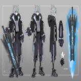 \u231c Reference Sheet \u231f   Hey there! The name's Acryii_ I'm an assassin based in a cyberpunk-themed city. Nice meeting you all (っ\u25d4\u25e1\u25d4)っ  &diams;️︎ Twitch:  \u2662 Art-Tag - #Acryillust  Design: @AZIMI_NNN  「 #Vtuber #ENVtuber #VTu