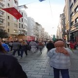 #BREAKING: Explosion reported at the Istanbul&rsquo;s popular pedestrian Istiklal Avenue in Turkey. Initial reports say over 11 seriously injured. More details awaited. Ambulances and fire trucks on the scene. This is the video of the moment of explo