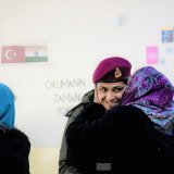 A local victim of earthquake disaster in #Turkey kisses an Indian Army officer during #OperationDost that India launched to help the stranded people in Turkey. India was one of the first to announce a humanitarian mission.