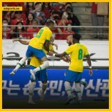 منتخب البرازيل يحقق فوزاً كبيراً على منتخب كوريا الجنوبية بنتيجة 5-1 في المباراة الودية بين المنتخبين