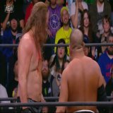 Ishii's strikes have opened up the chest of the champ @IAmJericho! An absolute slugfest so far  Watch #AEWDynamite Thanksgiving Eve LIVE on TBS!