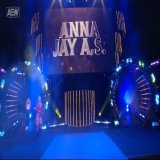 #JerichoAppreciationSocietys' @annajay___, with @TayMelo, making her way to the ring!  Watch #AEWDynamite LIVE on TBS right now!