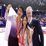 #フィギュア #りくりゅう ペア がGP2連勝 （No.204210515 写真：長田洋平/アフロスポーツ）  2022 #フィギュアスケート #GPシリーズ #NHK杯 #三浦璃来 #木原龍一 のペアがカナダ大会に続き優勝  関連写真はコチラから