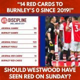 Should Westwood have seen red on Sunday?   #Arsenal #ARSBUR #AFC