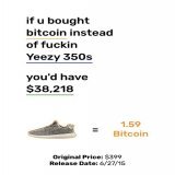 #Bitcoin or Yeezy 350s in 2015?