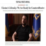 "Ukraine is ready for a counteroffensive," - Zelensky said in an interview with The Wall Street Journal.  #Шебекино #Kyiv #Шемякино #Крым #бердянск