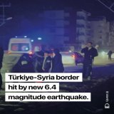 The Southern T&uuml;rkiye/Northern Syria region has been hit by another earthquake with a 6.4 magnitude.  May Allah protect everyone.