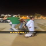 Fighting between @ALAHLI_FCEN club and ALSHBAB club fans after the loss of AL-ALHLI team  #الاهلي #الاهلي_الشباب #الدوري_السعودي