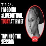 Going Live on&nbsp;@tidal TODAY. Tune in at 1pm ET #LiveOnTIDAL  Don&rsquo;t miss the good vibessss!!!