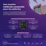 #HajjAman | Technologie avanc&eacute;e saoudienne : une montre connect&eacute;e assure une surveillance m&eacute;dicale en temps r&eacute;el des p&egrave;lerins n&eacute;cessitant une attention particuli&egrave;re.  #InitiativeAman #PlusProcheAvecAma