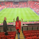 Such a bummer we didn't win, but I got the Experience to watch the Match live at the Old Trafford Stadium. It's Magical . Life Time  #MUFC #GGMU