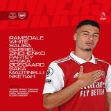 ????????????????????????????????    Saliba at the back  Odegaard in midfield  Martinelli on the wing  Let&rsquo;s do this - together!