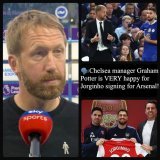 Graham Potter: &ldquo;In the four months I worked with Jorginho, he was fantastic. He&rsquo;s a great person. What he did at the club was great.  &ldquo;But when there are certain situations &ndash; with reference to the expiring contract &ndash; you