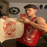 Screenprinted on totes for the first time :3