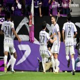 サッカー #天皇杯 準決勝で、#サンフレッチェ 広島は延長戦の末、京都に勝利し決勝進出を決めました。  写真は延長前半、決勝のゴールを決めた広島・ベンカリファ選手です。（敏）#天皇杯_京都広島 #sanfrecce