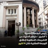 \ud83d\uddbc رئيس مجلس إدارة البورصة المصرية، أحمد الشيخ، لـ"الشرق": نتوقع الانتهاء من التشر...