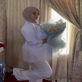 Like an angel \u2728withe a white heart \ud83e\udd0d\ud83c\udf80 #outfit #maroc #agadir #marketingdigital #businesswomen