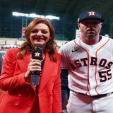 .@JuliaMorales catches up with Ryan Pressly following our Game 1 victory in the ALCS.
