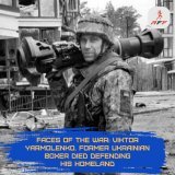 #FacesOfTheWar: Viktor Yarmolenko. Former Ukrainian boxer died defending his homeland. He joined the Ukrainian army as a volunteer and helped liberate Bucha and Irpin, where the russian army committed horrific atrocities. Yarmolenko died on May 10, 2