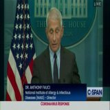 Fauci: "My message, and maybe the final message I give you from this podium, is that please, for your own safety, for that of you family, get your updated Covid-19 shot as soon as you're eligible."