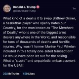 Reminder that despite being besties with Putin, Trump failed to bring Paul Whelan home for more than 2 years