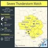 SEVERE THUNDERSTORM WATCH until 10 pm for the Austin Metro and others across Central Texas. Stay weather aware! #txwx #atxwx