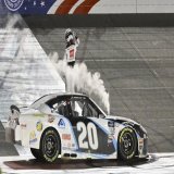 The NASCAR Xfinity Series race at Auto Club Speedway averaged 0.446 million average viewers on FS2 last weekend.   The event was live on Sunday at 8:00 PM ET due to weather postponing the race on Saturday evening.
