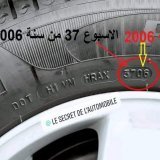 \u26d4 أخي_السائق \ud83e\udd14 الإطارات...لها مدة صلاحيه مكتوبه عليها و تجدها على جدار الإطار .. فمثلاً لو وجدت الرقم (1415 )فهذا يعني ان العجله أو الإطار مصنوعه الاسبوع الرابع عشر من العام2015.. صلاحيه القومة سنتين او ثلاث سنين من تاريخ صنعها. و كل 