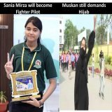 This is the difference education brings. Muskan has been demanding Hijab while #SaniaMirza Education.  Now Sania Mirza will be the first Muslim Woman to fly a fighter jet of #IndianAirForce.  #Jaihind Indian Muslims सानिया मिर्जा