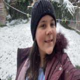 My snowy beauty  #mygirl check out the washing line #optimistic