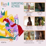 And for Supporting Actress   ANGELA BASSETT, Black Panther: Wakanda Forever HONG CHAU, The Whale KERRY CONDON, The Banshees of Inisherin DOLLY DE LEON, Triangle of Sadness JAMIE LEE CURTIS, Everything Everywhere All At Once CAREY MULLIGAN, She Said  