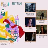 And the Best Film nominees are&hellip;     ALL QUIET ON THE WESTERN FRONT  THE BANSHEES OF INISHERIN   ELVIS   EVERYTHING EVERYWHERE ALL AT ONCE   T&Aacute;R  #EEBAFTAs