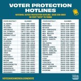 Don&rsquo;t let anyone or anything stop you from making your voice heard in this election. If you have any questions or concerns, call a voter protection hotline. These folks are standing by to make sure your vote is counted. So make sure you vote!