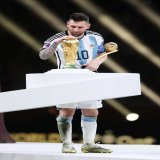 You could see what Lionel Messi is up against Lusail Stadium today: failure at the international level, a rivalry with Cristiano, the shadow of Maradona, and the expectations of 40 million Argentinians. At the end of the day, he won.  The. Greatest. 