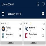 The Yankees vs Guardians game started 2.5 hours AFTER Astros vs Mariners...   ...and could finish first!