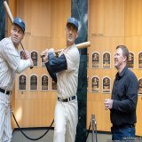 Kent contain his excitement. Class of 2026 electee Jeff Kent is all smiles during his first tour of the Hall of Fame!