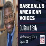 Dr. Gerald Early, author of the award-nominated book "Play Harder: The Triumph of Black Baseball in America," is our next guest on Baseball's American Voices. Join us live on Facebook: