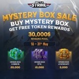 Prepare for an epic quest with the Mystery Box!    Open the door to unimaginable wonders, with treasures valued at 30.000$ !    Will you be the one to secure this extraordinary fortune? Don't miss out on becoming a true champion!
