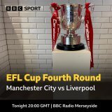 On air from 7pm  @ManCity  @LFC  @Carabao_Cup fourth round  Etihad Stadium  Kick-off 8pm  @jamesmountford0 &amp; @higs8  #LIVMCI #LFC #ManCity #EFLCup  95.8FM | DAB  Freeview channel 722