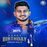 Here's wishing #TeamIndia&rsquo;s young pace sensation @umran_malik_01 a very happy birthday